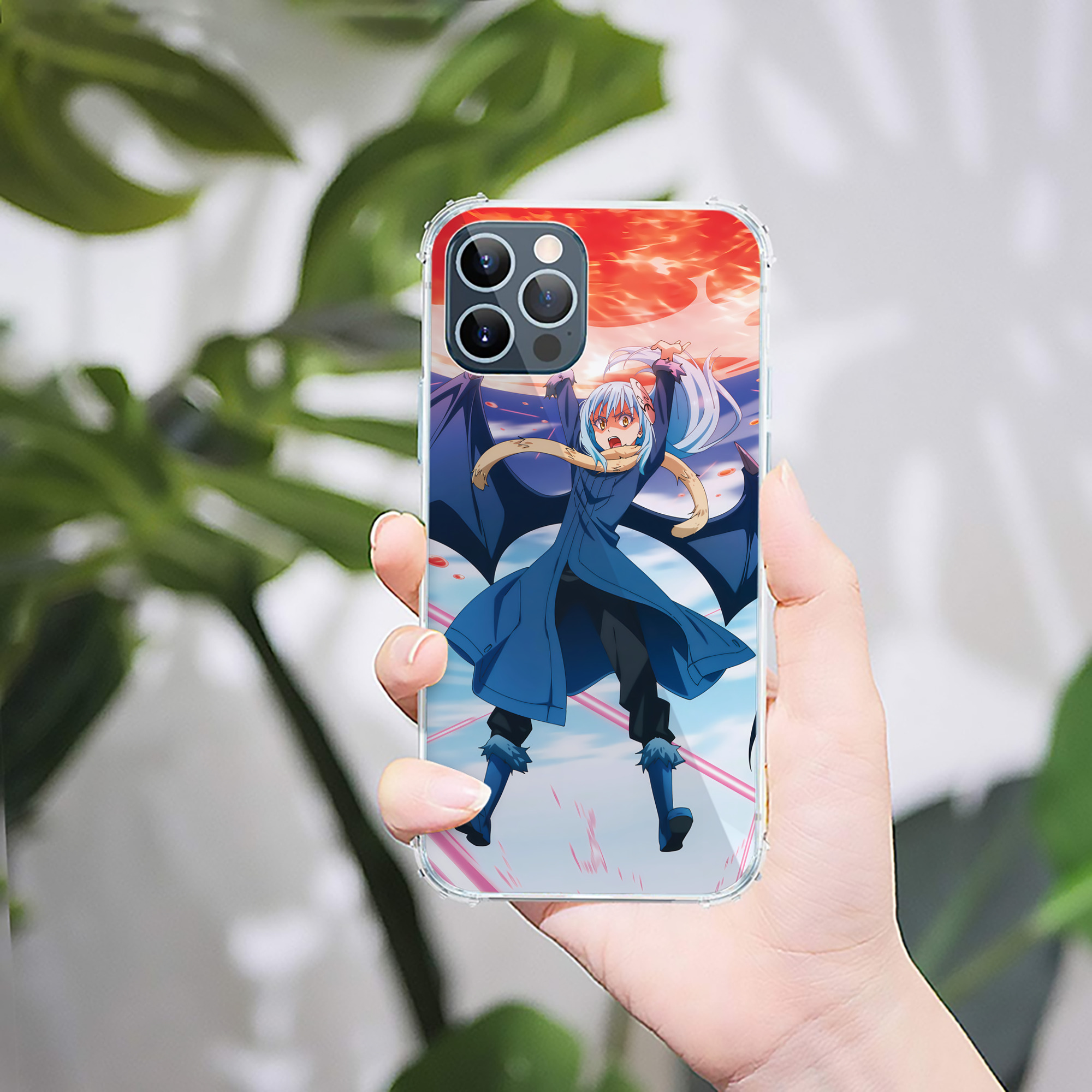 （画像用） 転スラ Regarding Reincarnated to Slime 【iPhone 12シリーズ対応】透明スマホケース（クリアソフトケース）